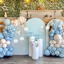 10/20/30/40/50pcs Light Blue Balloon18/12/10/5 Inches Light Blue High-Quality Latex Balloon Suitable For Graduation Parties, Bachelor Parties, Gender Revealing Weddings, Birthdays, Party Decorations