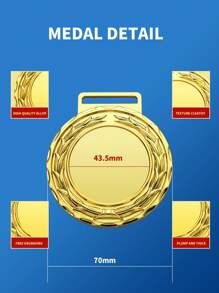 1pc Custom Personalized Text Design,Archery Medals, Logo Medal , Customized Zinc Alloy Metal, Sport Medals,﻿ Medal With Ear Of Wheat,Marathon Medal,Run, Competition, Concert,Run Competition.,Sports Events, Companies,Competitions, Winter, Summer, Spring, Autumn,Men And Women,School