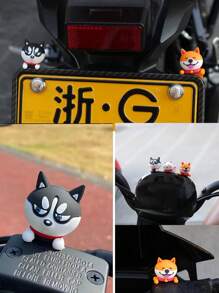 1/3pcs-Motorcycle Accessories: Rubber Dash Trims, License Plate Frames And Battery Stickers - Perfect For Personalization, Motorcycle Stickers