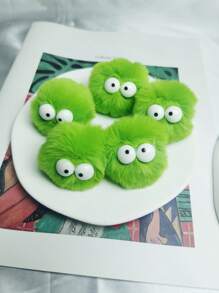 5/9/12pcs Cute Multi-Color Faux Fur Pom Poms With 3D Accessories, DIY Shoe Charms Decorations, Shoe Charm, Add Color To Shoes, Perfect For Parties, Holidays, Lovely Gift - Multicolor - View 8