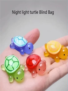 Set de 30 bolsas ciegas de resina de poliéster que brillan en la oscuridad con tortugas marinas - Luz nocturna 3D de tortugas marinas, excelente para manualidades DIY, fiestas y regalos