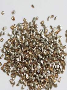 50/100Pcs 2-3Mm Gold & Champagne Mixed Shape Flat Bottom Ab Zirconia Nail Rhinestones, 3D Pointed Nail Art Crystals Gems For Diy Nail Art Decoration Nail Supplies Nails Nail Charms - Champagne - View 5