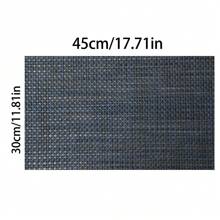 1 件装餐垫桌垫防滑防烫隔热家用北欧餐垫 PVC 餐桌垫防水垫 - 彩色 - 查看 4