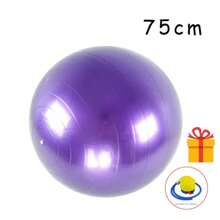 Fitness Balls Yoga Ball Thickened Explosion-Proof Exercise Home Gym Pilates Equipment Balance Ball - 75厘米紫色 - 查看 1