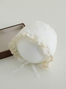 1pc Cute Animal Pattern Infant Baby Lace Beanie Cap - Princess Lace Hat - View 8