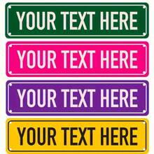 Custom Aluminum Street Sign - Personalize With Your Name Or Information, Indoor/Outdoor Use, 4 Color Options, Vintage Style Back To School - Multicolor - View 1