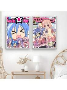 1PC Anime Cute Girl Poster Canvas Painting Mural Wall Arts Posters For Living Room Decor Home Decoration Picture Painting No Frame