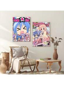1PC Anime Cute Girl Poster Canvas Painting Mural Wall Arts Posters For Living Room Decor Home Decoration Picture Painting No Frame