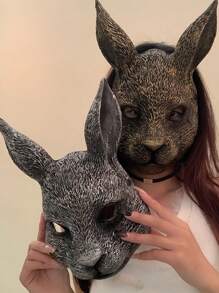 1pc3D Rabbit Animal Mask Festival Party Dress Up Stage Props