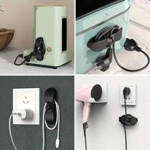 5 stuks/8 stuks kabeloproller voor keukenopslag, stekkerdozen, netsnoeren, oplaadsnoeren voor mobiele telefoons, datakabels, kabelorganizer voor op het bureau, geen batterijen nodig, ruimtebesparend, eenvoudig te installeren kabelbeheerstandaard