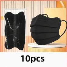 10pcs Disposable 3D Face Masks For Women, Fashion, Multi-Color, Breathable, Dust-Proof & UV Protection - Multicolor - View 3