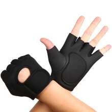 Unisex One Size Fits All Sports Gloves For Workout, Gym Training, Basic Exercise - Multicolor - View 7