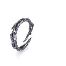 Anillo corona de espinas - Anillo corona gótico ajustable, anillo corona de espinas, anillo de Jesús, anillo de espinas, anillo vikingo - Multicolor - Ver 9
