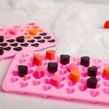Ice Cube Mold, Mini Heart Shaped Silicone Mold, Chocolate/Gummy Candy Mold, Baking Pastry Jelly Cookie Cake Decorating Tool, Kitchen Supplies