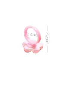 10pcs/Set Party Rings - Colorful Resin Crystal Rings, Suitable For Parties And Gifts, Random (No Box)