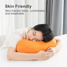 Base Book Stand And Comfortable Book Pillow Stand For Bed, Desk, Sofa Reading Pillow Stand For Kindle, IPad, Tablet Minimize Neck Strain Perfect Idea For Book Lovers (Orange) - Vibrant Orange_ - View 4