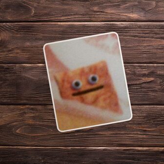 1pc Cinnamon Toast Meme Sticker, Funny Sticker, Funny Meme Decal For Water Bottles, Cars, Laptops, Tumblers,Silly Stickers,School Supplies,Back To School