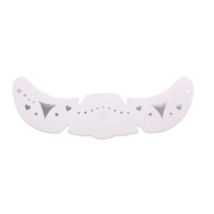 Tatuajes temporales de larga duración para rostro de mujer: labios, estrellas, lazos, parches de maquillaje, perfectos para San Valentín. - qt-0097 - Ver 1