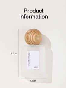 1 件 30 毫升简约可再填充香水瓶，玻璃材质，带木质瓶盖，雾化器喷雾器，非常适合定制香水 - 黃色 - 查看 9