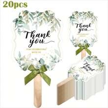 40/30/20/10 pezzi Set di eleganti ventagli pieghevoli per matrimonio, regali per la festa nuziale con manico in legno e nastri verdi, design floreale moderno, forniture per matrimoni, adatti per addio al nubilato, accessori da ballo, regali per anniversari, decorazioni per matrimoni, omaggi agli ospiti