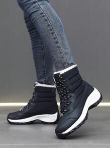 2025Snow Boots Women Platform Boots Non-Slip Women Winter Shoes Fur Warm Ankle Boots For Women Wedges Waterproof Thigh High Boots - Blue - View 2