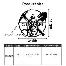 1pc Personalized Craftsman Metal Logos, Customizable Toolmakers' Workshop Wall Decorations, Mechanical Design Metal Crafts, Garage Art Gifts, Workshop Wall Art, Tool Repair Metal Logos, Dad Gifts, Husband Gifts, Industrial-Style Logo Gifts, Home And Office Decor Birthday Graduation