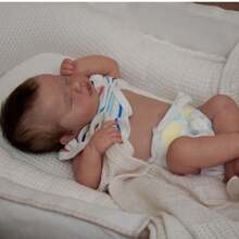 Reborn Baby Dolls Girls 20 Inches Handmade Washable Reborn Babies Soft Vinyl Body With Anatomically Correct, Reborn Doll Looks Like A Real Baby (Closed Eyes Blonde Girls)