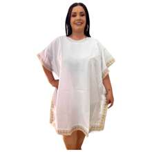 Women T-Shirts - White and Gold - View 1