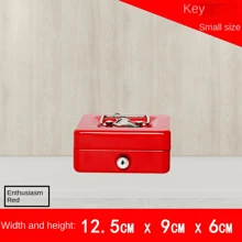 1 个迷你零用钱箱可上锁安全保险箱带锁槽 - 金属硬币银行存钱罐适合成人儿童 - 彩色 - 查看 10