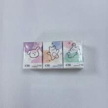 9pcs/Pack Colorful Cat Print Natural Woodpulp Handkerchief Tissues, Suitable For Daily Life Cleaning,Kitchen,Bathroom,Home,Household Supplies