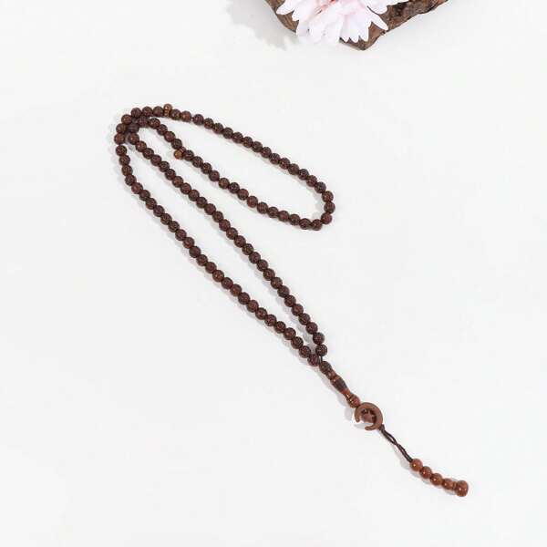 1 件/99 件 Tasbih 手链，流苏伊斯兰祈祷珠 Tasibih 礼物。99 件手工制作的星月祈祷珠，用于礼拜、斋月、斋月装饰、开斋节