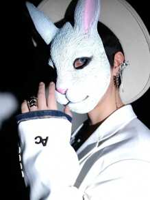 1pc3D Rabbit Animal Mask Festival Party Dress Up Stage Props