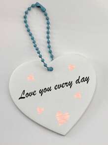 1 pieza Llavero acrílico con forma de corazón y letra, accesorio para propuesta de fiesta, decoración de bolsos