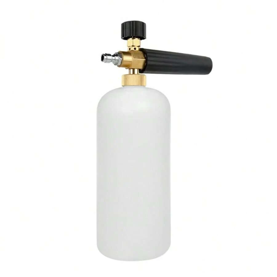 Heavy Duty Car Foam Cannon, Adjustable Foam Blaster And Thick Foam, With 1/4" Quick Connector And 1 Liter Bottle