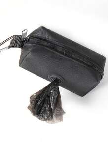 Outdoor Dog Walking Waste Poop Bag Dispenser, Pet Trash Bag Holder