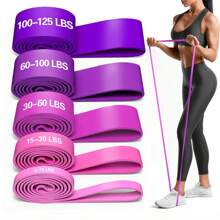 Dây kháng lực màu hồng Dây kéo xà Dây tập thể dục Dây cao su latex tự nhiên để tập luyện Dây kéo giãn cơ thể Dây tập tạ Thể dục Thể thao tại nhà/Phòng tập thể dục, Thể thao, Phòng tập thể dục, Bài tập tại nhà, Dây tập thể dục, Dây kháng lực - 5LBS đến 100LBS - Xem 1