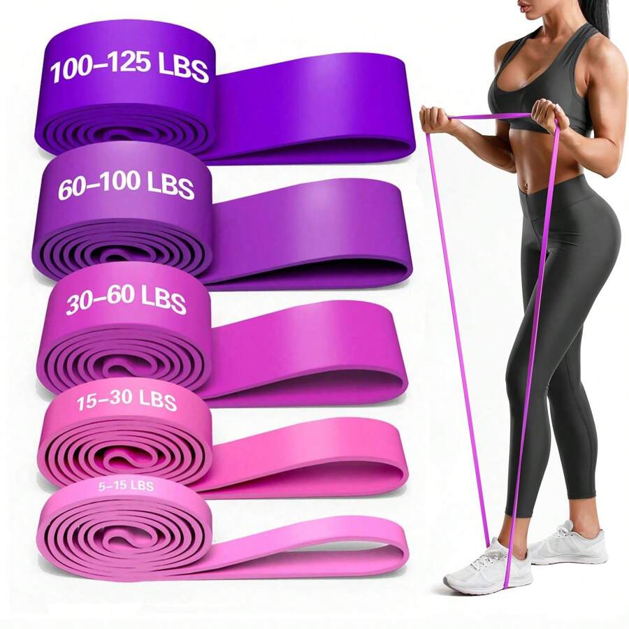 Dây kháng lực màu hồng Dây kéo xà Dây tập thể dục Dây cao su latex tự nhiên để tập luyện Dây kéo giãn cơ thể Dây tập tạ Thể dục Thể thao tại nhà/Phòng tập thể dục, Thể thao, Phòng tập thể dục, Bài tập tại nhà, Dây tập thể dục, Dây kháng lực - 5LBS đến 100LBS - Xem 1