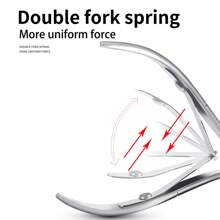 1pc Stainless Steel Cuticle Nipper, Nail Clipper, Nail Trimmer, Ingrown Toenail Clipper, Manicure Tool Set