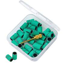 30pcsNail Wrap Nail Sanding Head Sand Ring Electric Sanding Machine Special Nail Sanding Ring Color Multicolor Box Assembly Bearing