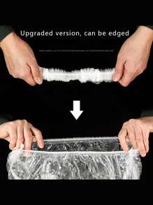 50pcs/Set Pet Tray Disposable PE Films Rabbit Litter Mat Cage Tray Cover Cage Chassis Film Cover Toilet Large Changing Pad