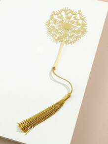 Flower Metal Bookmark, 1 Metal Tassel Bookmark, Gold Hollow Bookmark, Suitable For Book Fans, Writers, Readers, Teenagers, Men, Women, Adults, Essential For Back To School Season - Multicolor - View 7