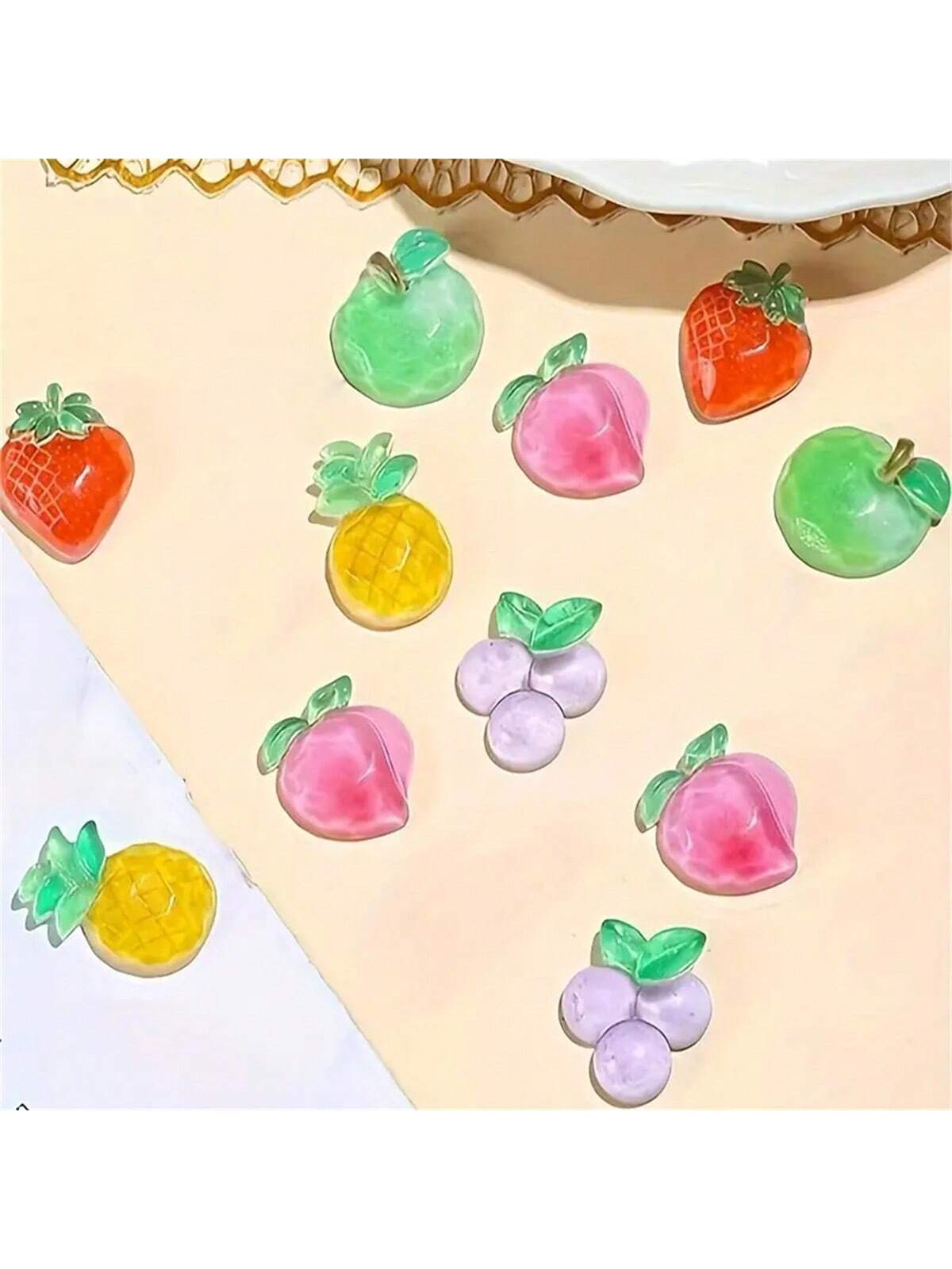 10 قطع مغناطيسات ثلاجة بتصميمات الفاكهة الكرتونية،...