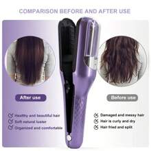 可充电无线理发器，可拆卸毛发修剪器，去除受损头发，修复染发护理，情人节礼物