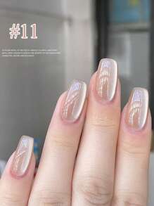 10毫升秋冬流行蓝色玻璃珠猫眼凝胶指甲油，2025新款极简高端美甲凝胶，美甲用品 - 彩色 - 查看 25