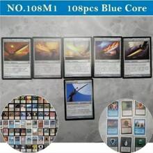 108pcs Black Core  Cards P9 Dual Land Fetch Land Shock Lands Proxy Cards - Yellow - View 2