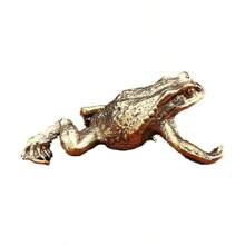 风水铜零花钱青蛙财富铜蟾蜍雕像-室内/室外装饰雕像-无需电力最佳礼物 - 彩色 - 查看 17
