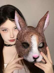 1pc3D Rabbit Animal Mask Festival Party Dress Up Stage Props