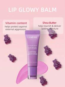 Laneige Bálsamo labial brillante de 10g de K-Beauty, sérum labial, hidratante, brillante, ligero, humectante y tintado con manteca de karité, para labios secos, maquillaje coreano, oso de gominola