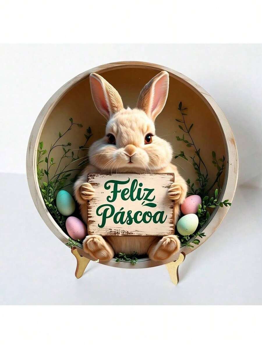 Easter Decoration With 20cm MDF Table Stand - 13 - Ver 1