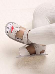 1 Pair Cute Cartoon Soft Bottom Infant Sandals & Slippers For 0-1 Year Old, Summer